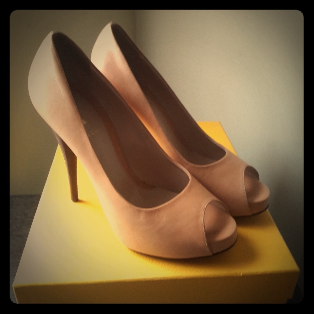 Fendi Platform Peep Toes